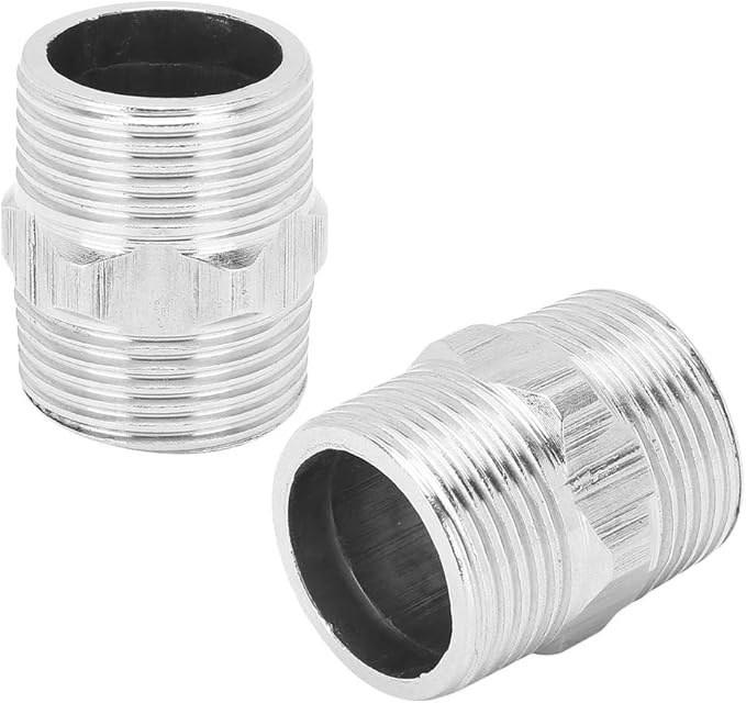 HEEPDD Steel Nipple 1in for Plumbing and Gas Applications Threaded Pipe Male Thread Connector Stainless Bathroom