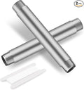 1/4"x4" 304 Stainless Steel Pipe, 1/4" NPT x 1/4" NPT Male Threaded Nipple, SCH40 Heavy Duty Pre-Cut Steel Pipe for Plumbing Gas, Hydraulic, and Industrial Applications(4",2 Piece)