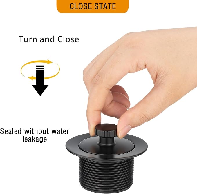 (1 Pack) Yariwiz 1-1/2" Matte Black Bathtub Tub Drain Kit Bath Waste Overflow Drain Tube Assembly with Universal Lift & Turn Bathtub Drain and Overflow Faceplate Matte Black