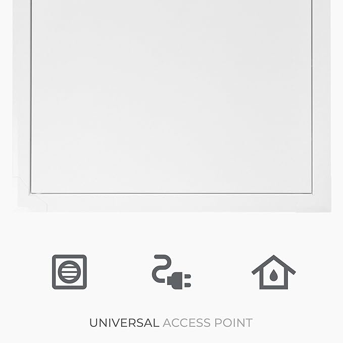 16x24 Inch White Access Panel – Metal Rectangular Wall & Ceiling Access Door for Plumbing Electrical HVAC – Easy Install Indoor Panel for Drywall Home Improvement and Maintenance