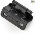Ravinte 60 Pack 30 Pairs Semi-Overlay 1/2 inch Self-Closing Face Frame Cabinet Hinges Matte Black Half Wrap-Around Kitchen Cabinet Door Hinges Face Mount Cabinet Hardware