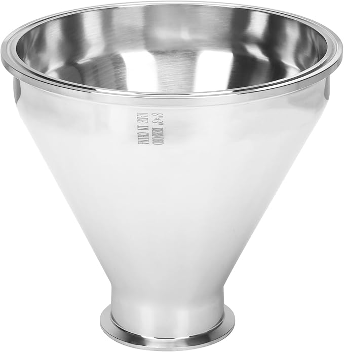 DERNORD Sanitary Fitting Reducer Fitting SUS304 Tri Clamp Ferrule Style 8" Tube OD to 3" Tube OD