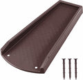Splash Blocks for Gutters Downspouts, 24" Downspout Extensions for Rain Water Drainage, Thickened Gutter Splash Guard with Fixing Piles(1 Pack, Brown)