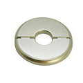 1 Piece Wall Split Flange, Self-Adhesive Escutcheon Plate for 22mm/0.87" Dia Pipe, ABS Round Plumbing Cover Plates for Bathroom Kitchen Toilet Faucet, Gold