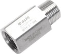 Air Check Valve - 1/2" NPT Female x Male High Temperature Stainless Steel Hex One Way Valve For Air