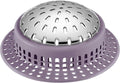 Shower Drain Hair Catcher, Shower Drain Cover, Bathtub Drain Hair Catcher for Pop-Up & Regular Drains
