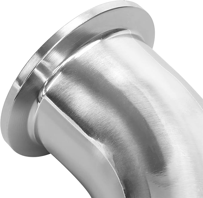 DERNORD 1.5" Tube OD Elbow 180 Degree Sanitary Pipe Fitting SS304 Tri Clamp 1.5 Inch