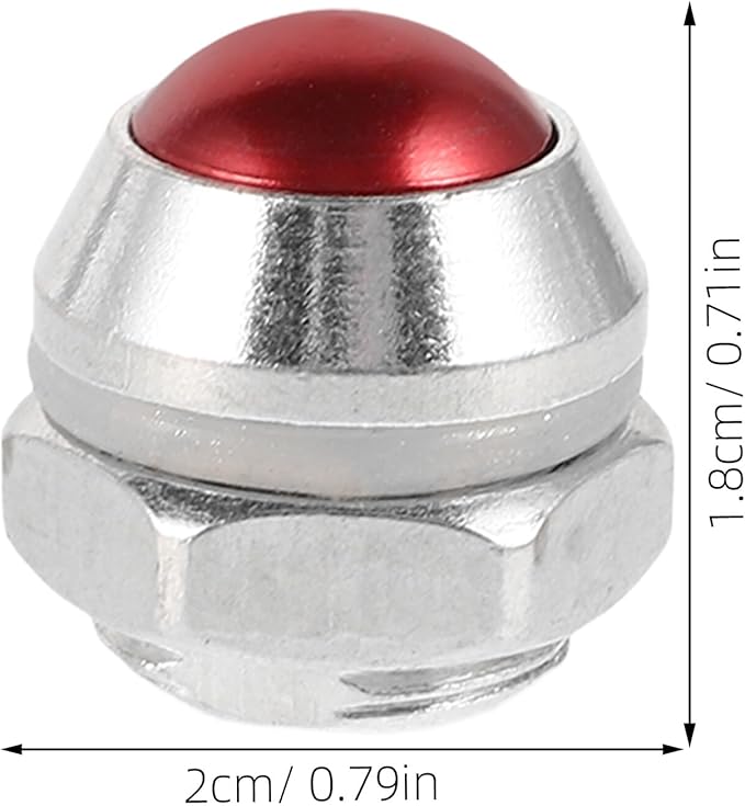 PRETYZOOM 2pcs Aluminum Pressure Cooker Safety Valve Flat Design Pressure Relief Valve Replacement for Cooker Compatible with Multiple Brands