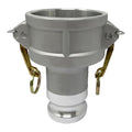 Gloxco Aluminum Type DA Cam and Groove Hose Fitting, Reducer, 3" Female Camlock x 2" Male Camlock (CAM-3020-DA-AL)