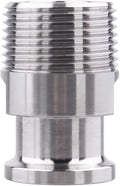 DERNORD 1/2" Tri clamp Adapter to 3/4 inch MNPT Thread Ferrule Sanitary Pipe Fitting