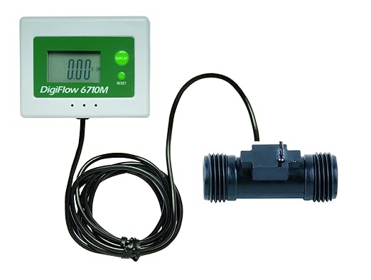 Savant Flow Totalizer and Flow Rate Meter 3/4" NPT for Water Filter
