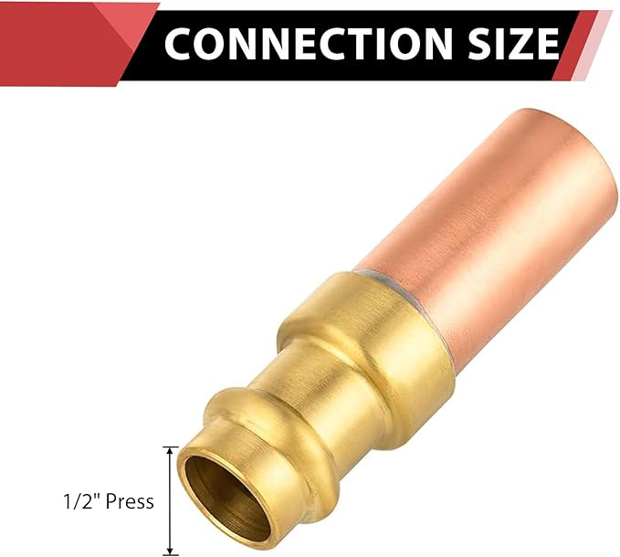 EFIELD 1/2-Inch Copper Press Connection, Copper Water Hammer Arrestor, MH-360,(HAMMER061)