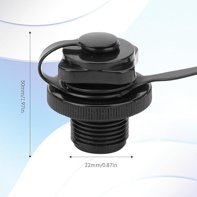 5PCS Boston Valve Adapter for Boat, 22mm Anti-leak Inflation Inflatable Boat Air Valve Air Mattress Plug Replacement for Inflatable Boats, Kayaks, Hoverbeds, Pool Rafts, Rubber Boats