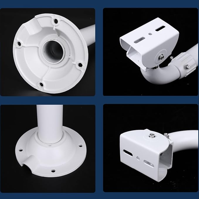WiTi Solid J-Pole Bracket Extendable Mounting Holder for Security Surveillance Cameras,40CM-60CM Adjustable Wall and Ceiling Mount Bracket for CCTV IP Camera,Metal Pole Mount with Powder Spray Coating