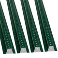 SmartSign 6' U Channel Sign Post, Green Baked Enamel Steel, 2lb Heavy Weight, Pack of 4