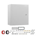 Steel Electrical Junction Box, 20 x 20 x 6 inch Waterproof & Dustproof Electrical Enclosure, Outdoor & Indoor Universal Project Box with Lock & Mounting Plate