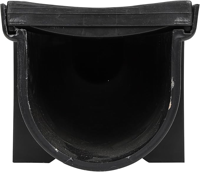 4 Pack Trench Drain System, Channel Drain with Plastic Grate, Driveway Drainage Channel Systems,Channel Drain Pipe Outdoor Trench Drainage System,5.9X7.5X39 Inch