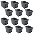 1 Gang Electrical Box 12 Pack,PVC Old Work Electrical Switch and Outlet Box,Outlet Box Old Work，Plastic Junction Box for Switches，14 cu.Inch,Fire Rated for 2 Hours,for Home Improvement,ETL