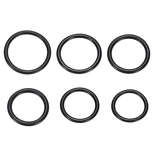 PATIKIL Nitrile Rubber O-Ring Assortment Kit, 30pcs Seal Gasket Set 6 Sizes Sealing NBR Gasket Washers for Car Repair Pressure Washer Plumbing Sealing Repair Air or Gas Connections