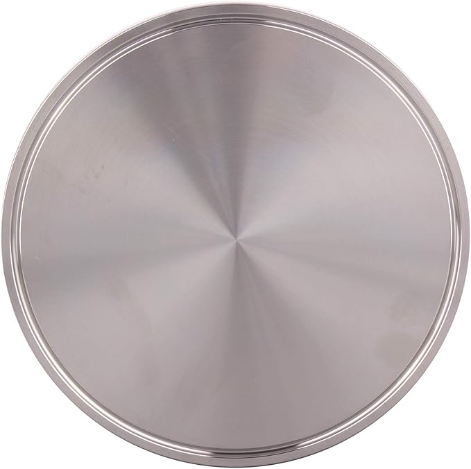 DERNORD Stainless Steel 304 Sanitary Fitting Clamp End Cap fits Tri-Clamp Ferrule Flange (6" (152mm) Tube OD)