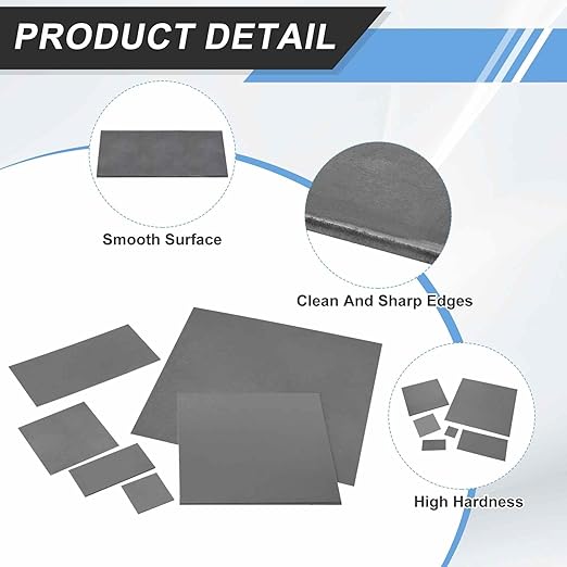 MECCANIXITY 4pcs 1/8"(3mm) x2 x4 Steel Plate, Black Hot Rolled A36 Steel Sheet Plate Base, Square Weldable Metal Discs for Industrial Construction Structural Support