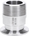DERNORD 1.5''Tri clamp Adapter to 1.25 inch MNPT Thread Ferrule Sanitary Pipe Fitting