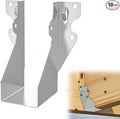 10 pcs 2x4 Joist Hanger,LU26 20 Gauge Double Shear Face Mount Joist Hanger,Hurricane Ties for Rafters Tie Brackets Great for Floor Deck and Ceiling Joists