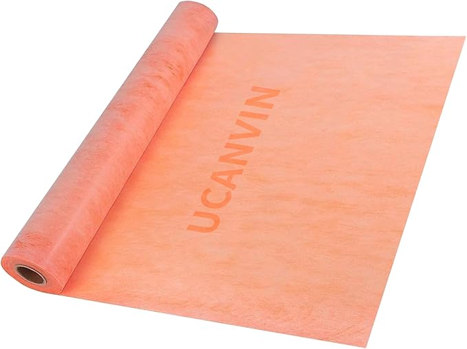 216 SQ FT Waterproofing Membrane for Bathroom Shower, 27.6mil, 3' 3" x 65.6FT Tile Flooring Underlayment Roll Under Ceramics, Natural Stone Tiles and LVT for Shower Wall, Bathroom Floors