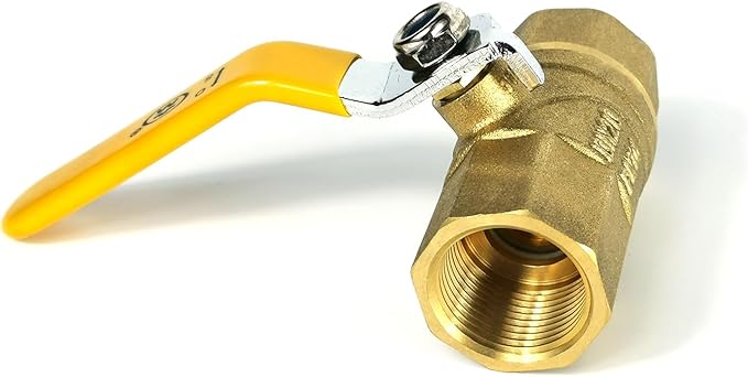 3/4 Inch Heavy Duty Full Port Ball Valve, Premium Thickened All-brass Body with Extended Stainless Steel Handle, Shut Off Valve for Water, Gas and Oil, Corrosion Resistant, Longer Service Life