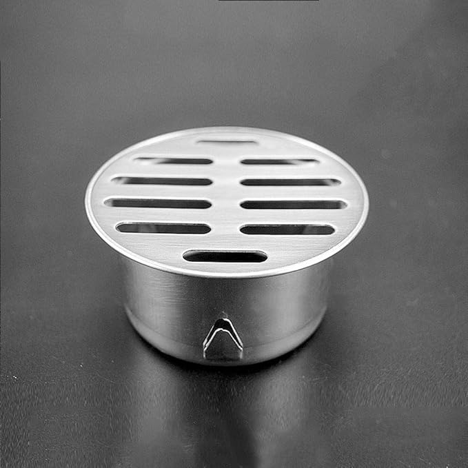 Floor Drain Cover, Stainless Steel Round Anti Blocking Round Grate Cover, Balcony Snap-in Drain Drain Strainers for Bathroom, Kitchen, Washroom, Patios(75 Flat Mouth)