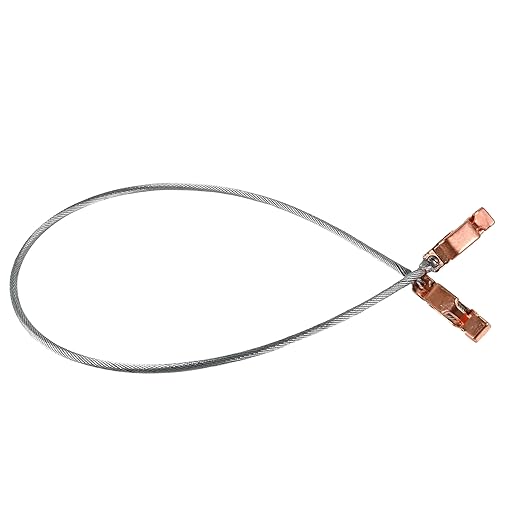 3Ft/90cm Long Flexible Bonding and Grounding Wire with Two Alligator Clips, Bare