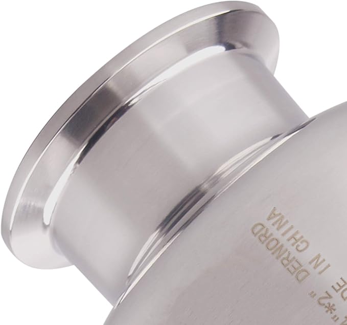 DERNORD Tri Clamp Bowl Reducer Sanitary Fitting Stainless Steel 304 (Tri Clamp Size: 4 inch x 2 inch)