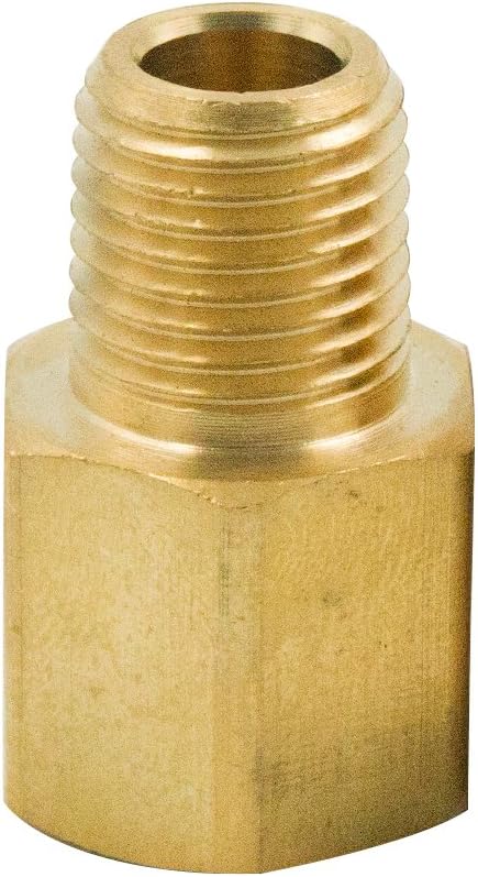 MeiChi 64pcs Brass Pipe Fitting Assortment Kits Hex Head Plug + Reducing NPT Adapter + Reducer Bushing + Hex Nipple + Hex Coupling for 1200 PSI