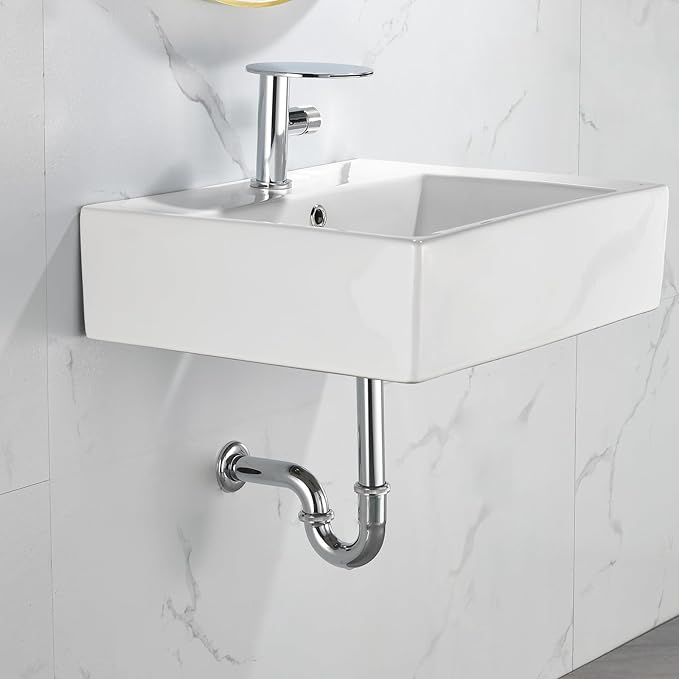 Brass P Trap Bathroom Sink: 1 1/4 Sink Trap with Adjustable Height - Chrome Bottle P-Trap with Slip Joint Extension Tube - U-Shape Basin Sink Plumbing/Pipe Replacement Kit