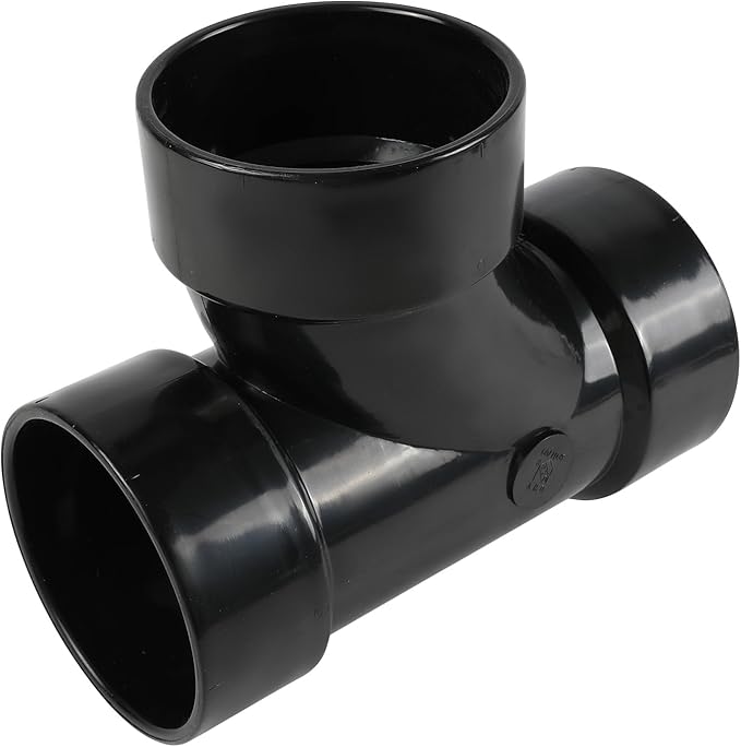 EFIELD 3" ABS DWV SANITARY Hub TEE
