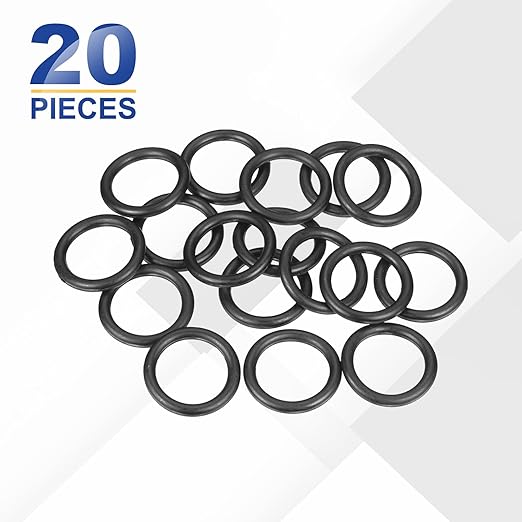 HARFINGTON 20pcs Nitrile Rubber O-Rings 30mm OD 22mm ID 4mm Width Metric Buna-N NBR Sealing Gasket Plumbing Sealing Repair O Rings for Car Auto Vehicle Repair Faucet Air Gas