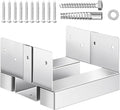 VEVOR 6x6 Post Base 10 Pcs, Inner Size 5.49x5.57inch/139.5x141.5mm Concrete Post Anchor, Heavy-Duty Zinc-Plated Carbon Steel Posts Brackets with 1 Inch Standoff Elevation, for Concrete Pergolas Patio