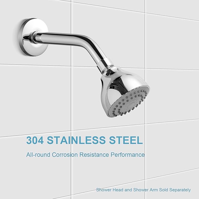 OFFO Shower Arm Flange 2.5" in Outer Diameter Replacement Shower Head Arm Escutcheon Plate Suitable for Most Brands Shower Head Arms, Chrome