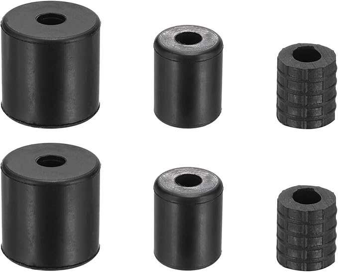 PATIKIL Rubber Sleeves for Pipe Water Stopper 1/2"/3/4"/1", 2 Set Water Stop Needle Expansion Rubber Grommet Replacement for Emergency Plugging Repair