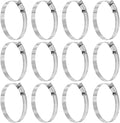 HARFINGTON 12 Pcs Hose Clamp 2-13/16"-3-3/4" (72-95mm) 304 Stainless Steel Adjustable Worm Gear Hose Clamp with Phillips Screw Assortment Kit for Fuel Line Pipe Plumbing Automotive Tube