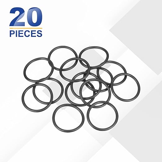 HARFINGTON 20pcs Nitrile Rubber O-Rings 45mm OD 37mm ID 4mm Width Metric Buna-N NBR Sealing Gasket Plumbing Sealing Repair O Rings for Car Auto Vehicle Repair Faucet Air Gas