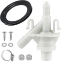 Upgraded RV Toilet Water Valve Replacement Kit Compatible with RV Toilet 300, 310, 320, Includes 385311641 Water Valve & 385311658 Toilet Seal, for Camper/Travel Trailers Pedal-Flush Toilet