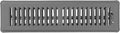 Shoemaker 2x14 Floor Register – Storm Gray Heavy Duty Metal Floor Vent Cover for Home Floors - Premium Forced Air Vent Covers