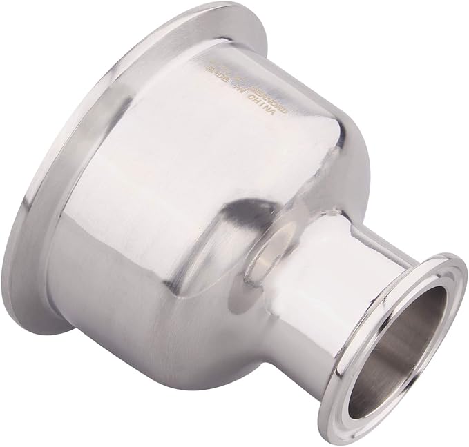 DERNORD Tri Clamp Bowl Reducer Sanitary Fitting Stainless Steel 304 (Tri Clamp Size: 3 inch x 2 inch)