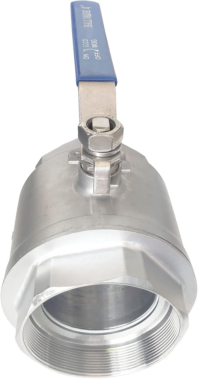 4" Full Port Ball Valves 316 Stainless Steel NPT Female Thread Ball Valve for Water, Oil, and Gas WOG 1000