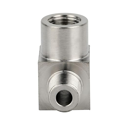 Metalwork 304 Stainless Steel Pipe Fitting, Street Tee, Male Run Tee, 1/8" NPT Male x 1/8" NPT Female x 1/8" NPT Female, 1 Pc