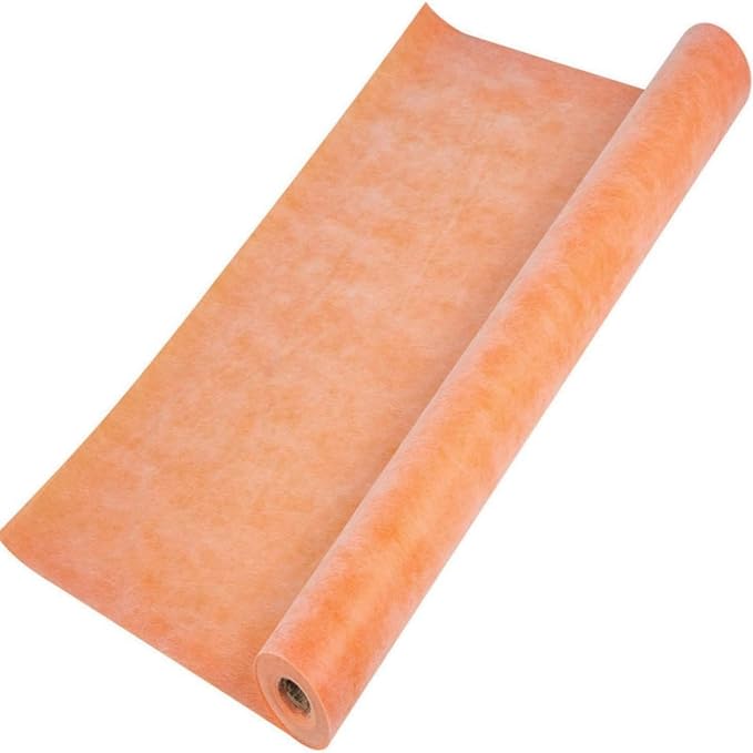 Waterproof Membrane for Shower 3.3 ft x 98.5 ft / 323 Square Feet Waterproofing Membrane 20mil Thickness Tile Underlayment Waterproof for Sauna Bathroom Walls 323 sqft Polyethylene Fabric Roll