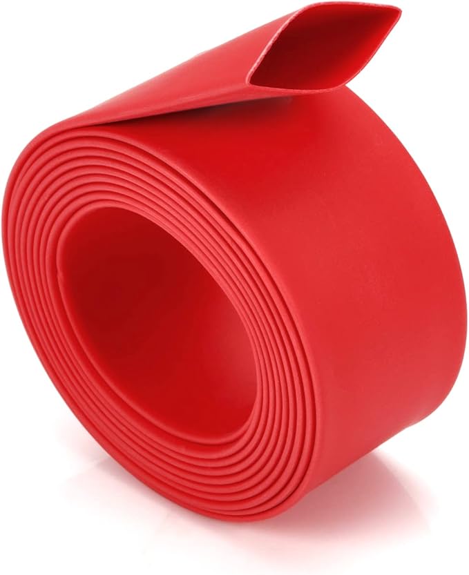 Chanzon 2:1 Ratio 3/8" (10mm) Heat Shrink Tubing 3.3Ft Roll (1M Total Length) Red Polyolefin Sleeving Wrap Shrinking 2 to 1 1pcs