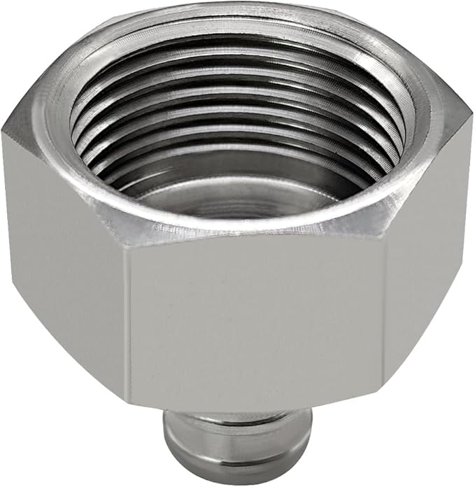 Barb Crimp PEX 1/2" x 3/4" NPT Female Thread Adapter Stainless Steel Crimp Fitting (Pack of 3)