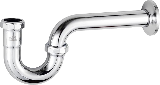ZM Brass P-trap Pipe Basin Sink Waste Kit with Reducing Washer 1-1/4'' 20GA
